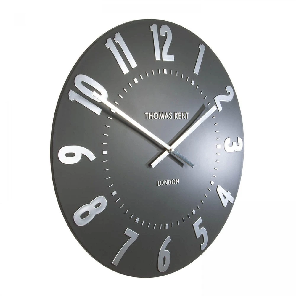 20" Mulberry Wall Clock - Graphite Silver - Image 2