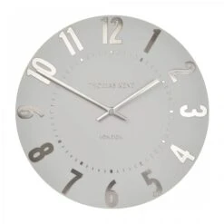 20" Mulberry Wall Clock - Silver Cloud