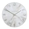 30" Wharf Wall Clock - Pickled Oak
