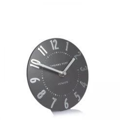 6" Mulberry Mantel Clock - Graphite Silver