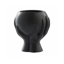 Black Haniya Flower Pot 16.5cm