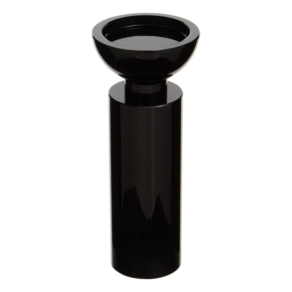 Carrie Med Crystal Candle Holder Black