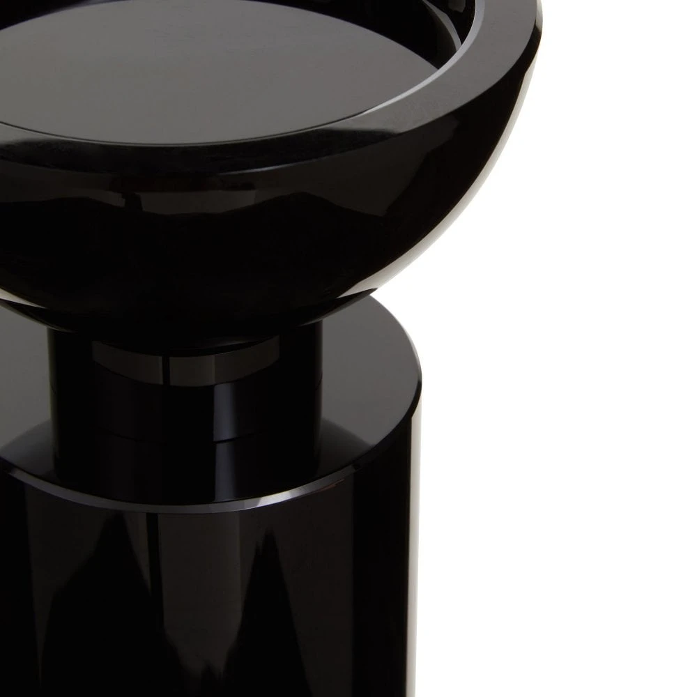 Carrie Med Crystal Candle Holder Black - Image 2