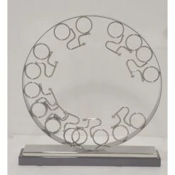 Circular Men On Bikes Ornament