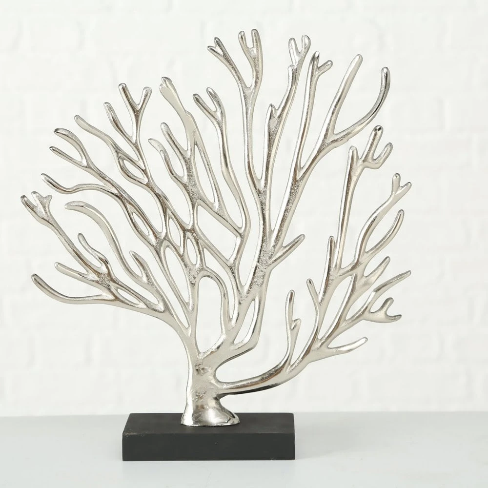 Coral Ornament Black & Silver - Set Of 2 - Image 7