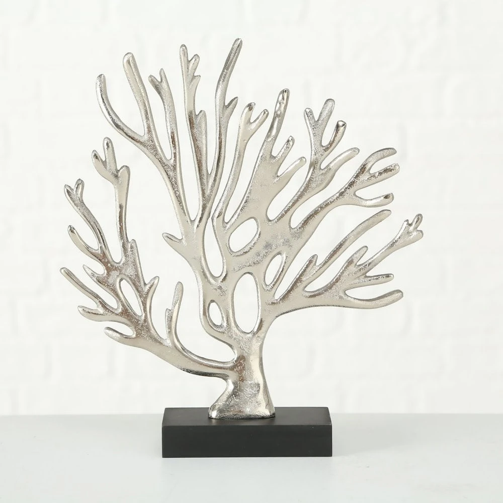 Coral Ornament Black & Silver - Set Of 2 - Image 8