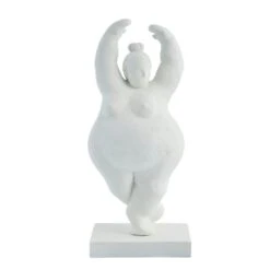 Dancing Lady Ornament - White