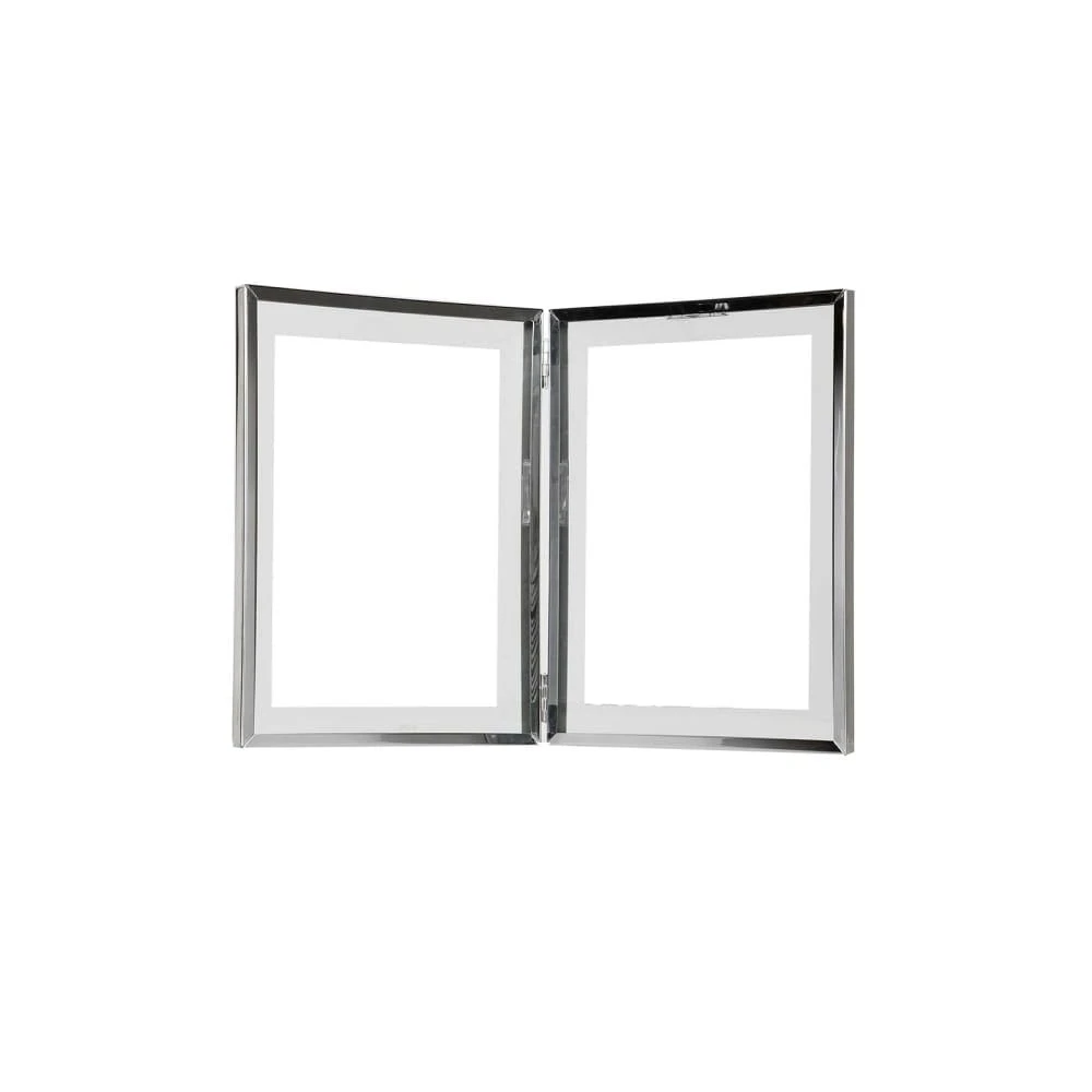 Double Silver Photo Frame
