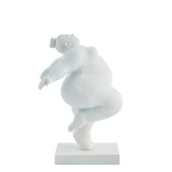 Elegant Dancing Lady Ornament - White