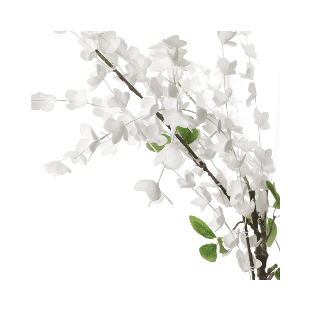 Foam Multi Stem Flower White - 120cm - Image 2