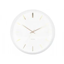 Globe Wall Clock - White