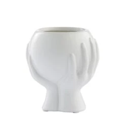 Haniya Flower Pot - White