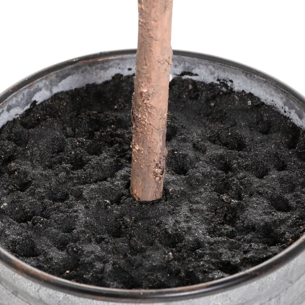 HI Large Eucalyptus Tree In Metallic Pot - Image 3