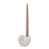 Layan Polyresin Candlestick - White