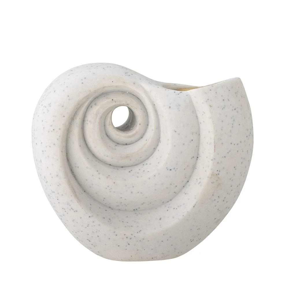 Layan Polyresin Candlestick - White - Image 3