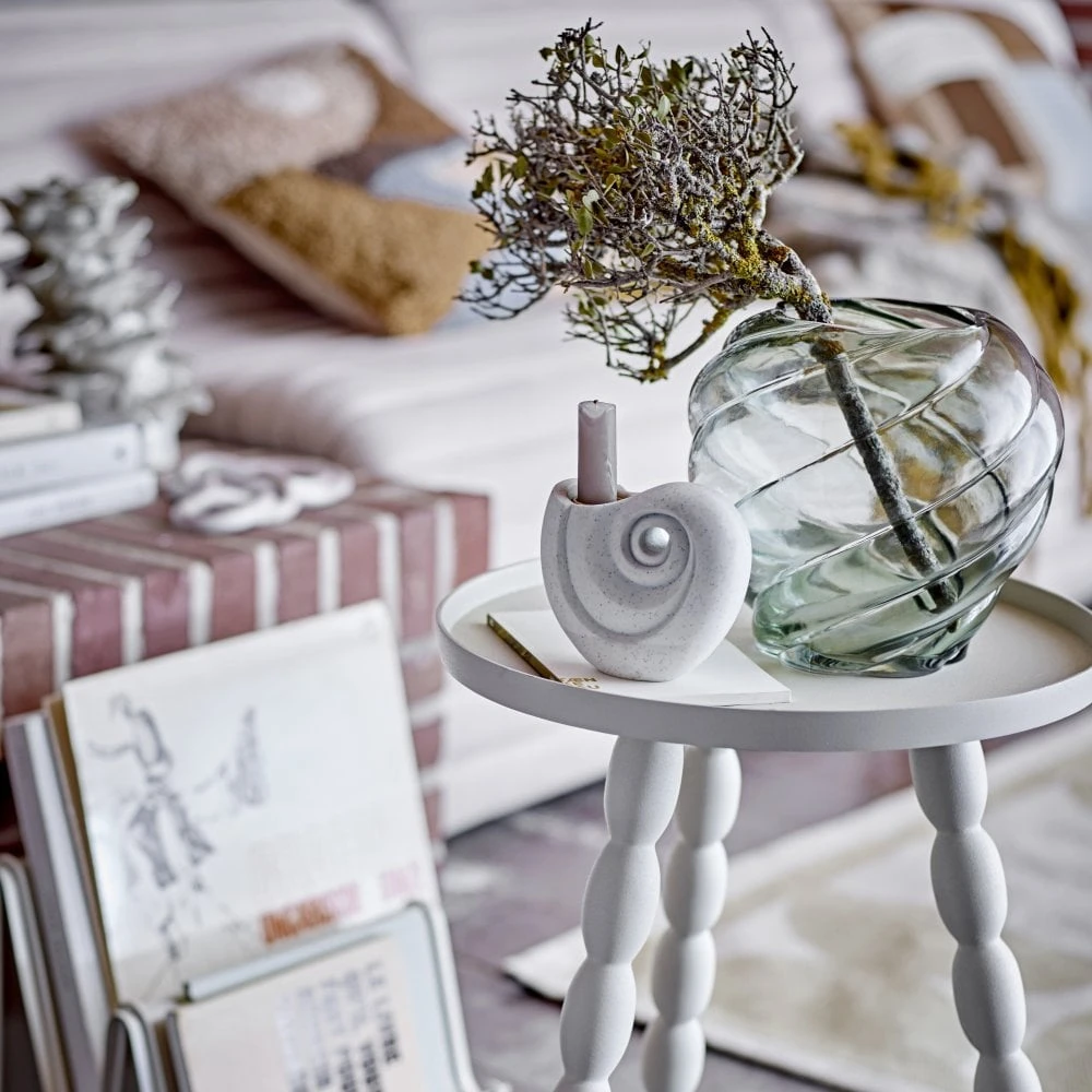 Layan Polyresin Candlestick - White - Image 5