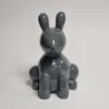 Resin Balloon Rabbit Dark Grey