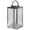 Ribbed Glass Lantern - Medium