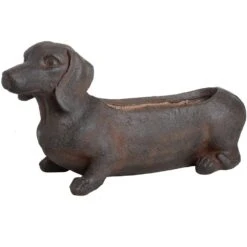HI Sausage Dog Rustic Planter