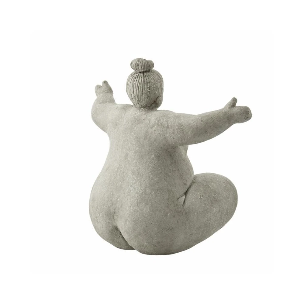 Serafina Arms Out Female Figurine - Grey - Image 2