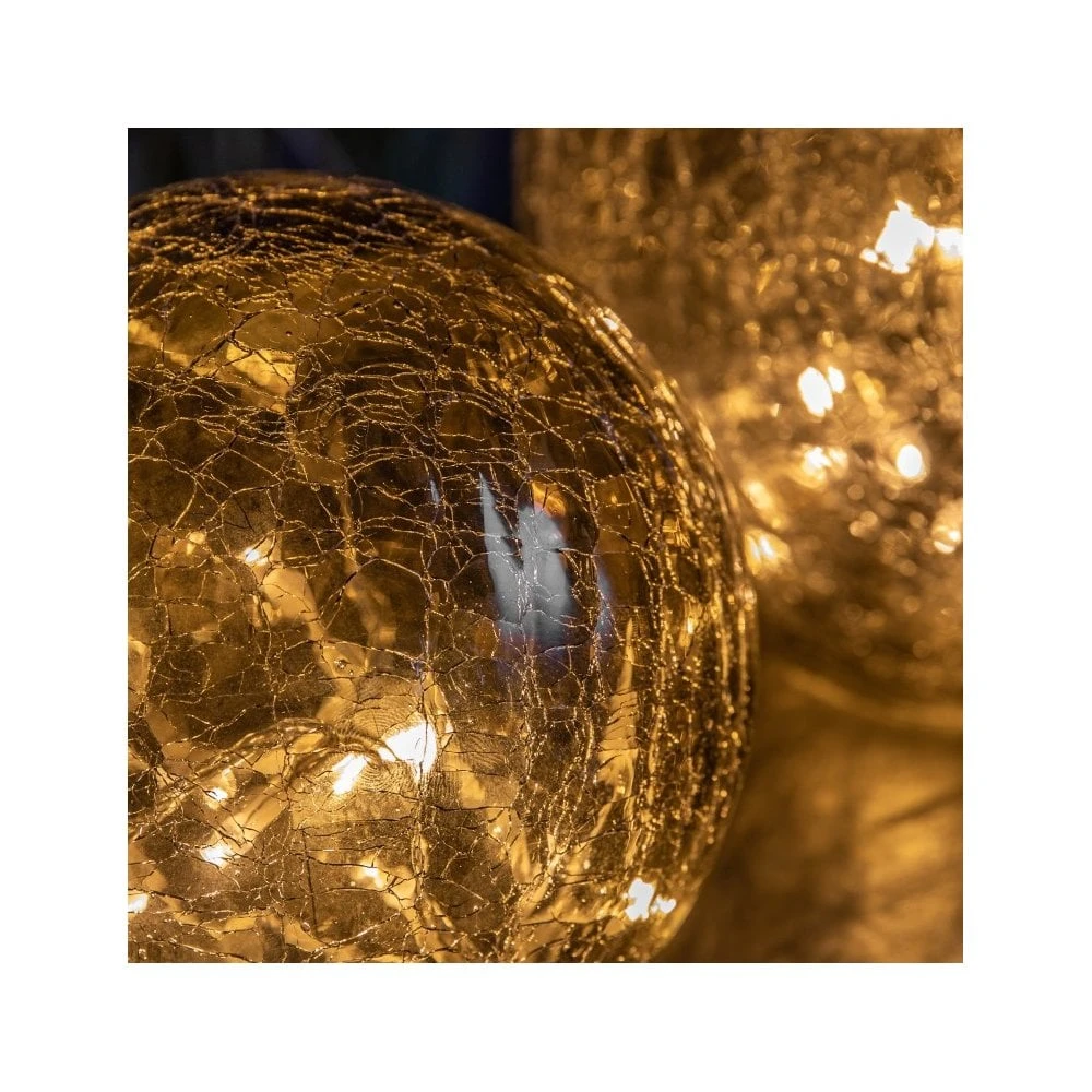 Set Of 3 Crackle Balls - Smoke - Image 3