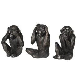 Set Of 3 'No Evil' Monkeys