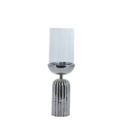 Silver Sandia Hurricane Lantern - Small