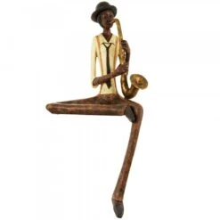 HI Sitting Jazz Band Saxophonist Ornament