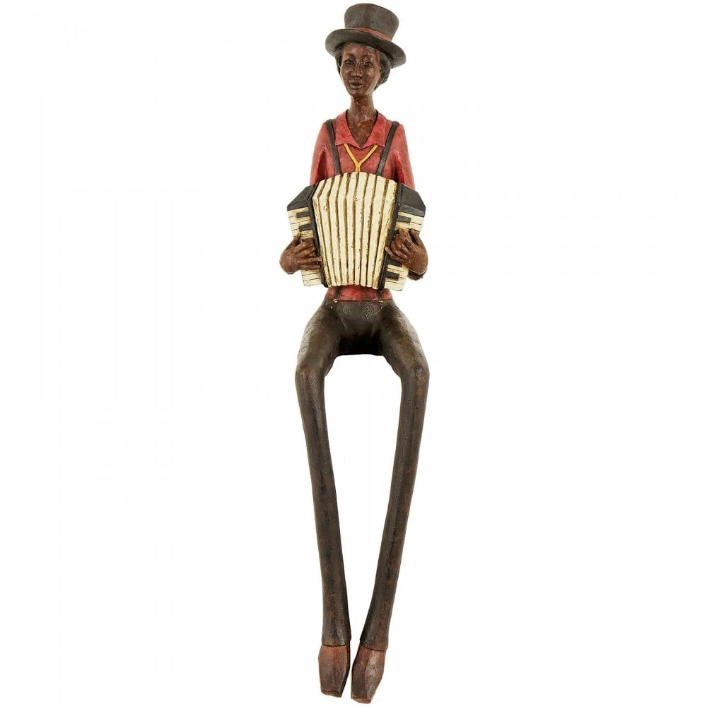 HI Sitting Jazz Band Squeeze Box Ornament