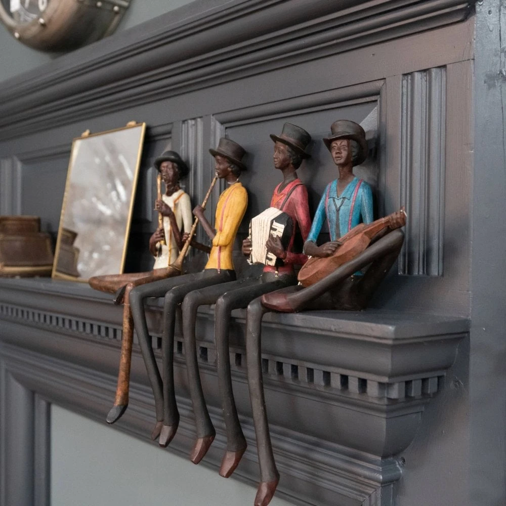 HI Sitting Jazz Band Squeeze Box Ornament - Image 2