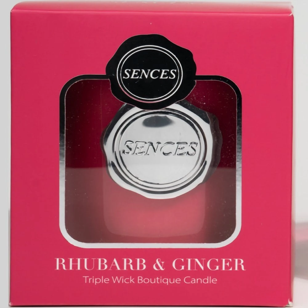 Small Sences Premium Luxury Candle - Rhubarb & Ginger - Image 2
