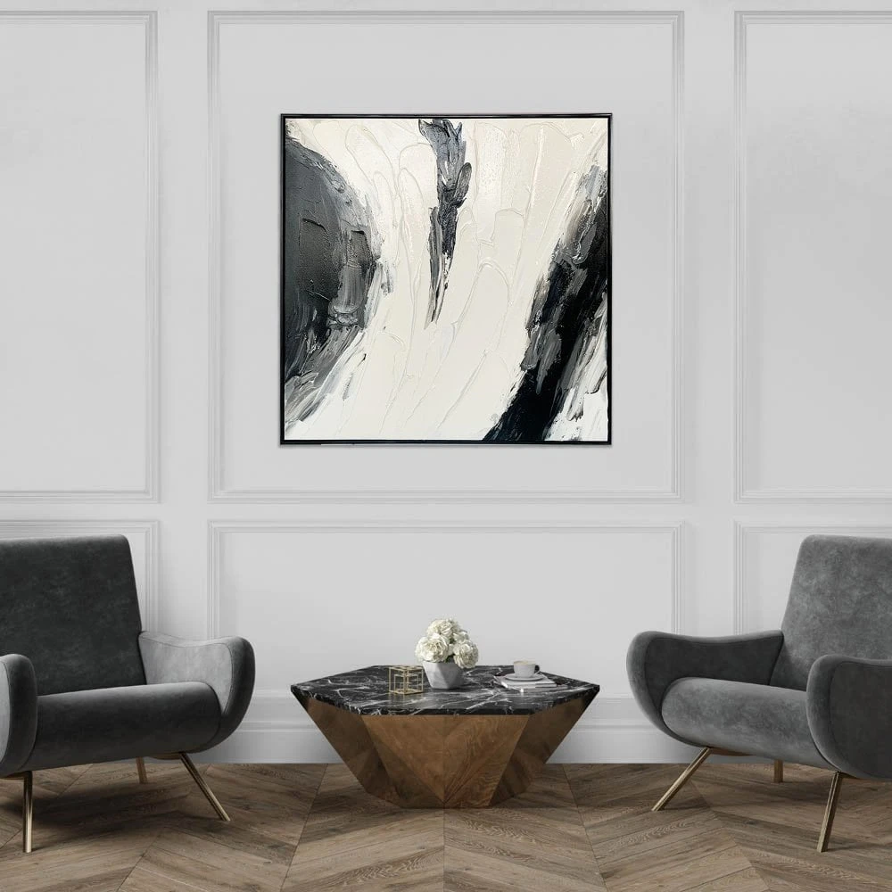 Temper I - Giant Luxury Framed Canvas Oil Painting - Image 2