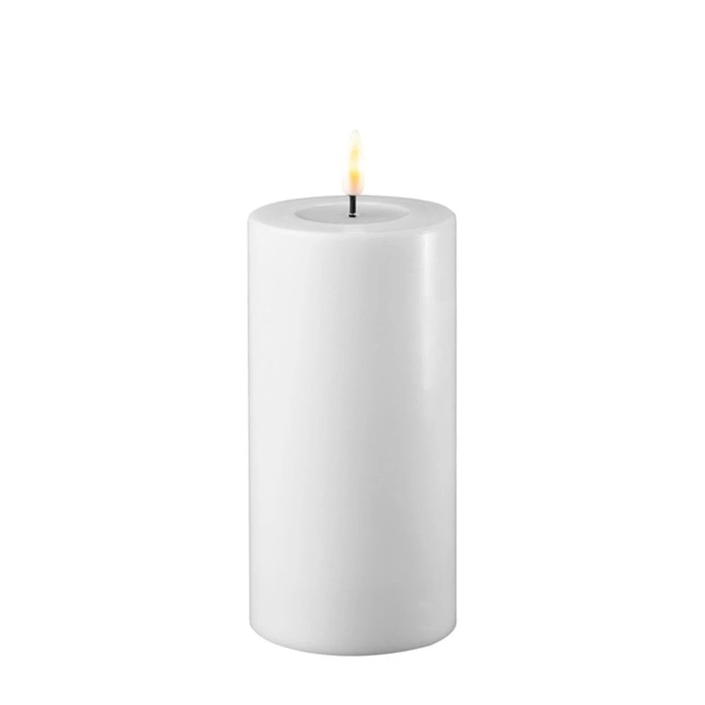 White LED Candle 7.5 X 15cm